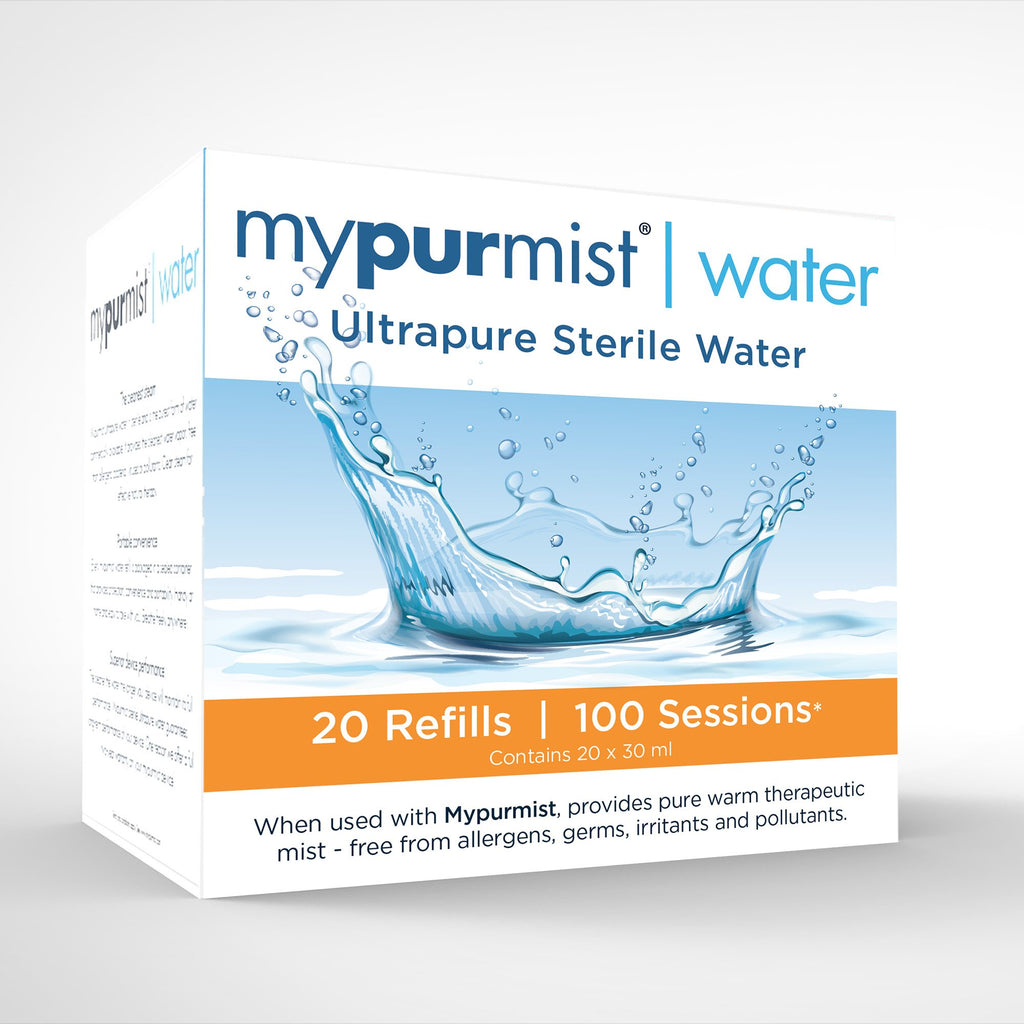 mypurmist ultrapure sterile water refill box